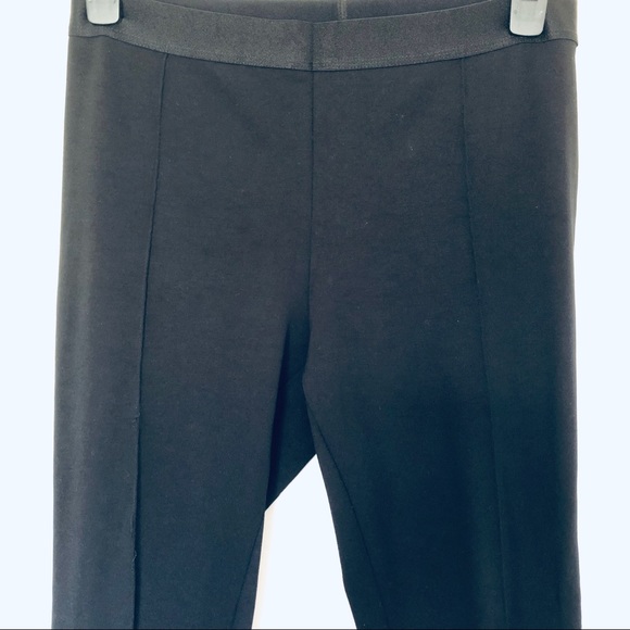 H&M Basic Black Pull On Stretchy Leggings Size Large Smooth Elastic Waistband - Picture 2 of 6